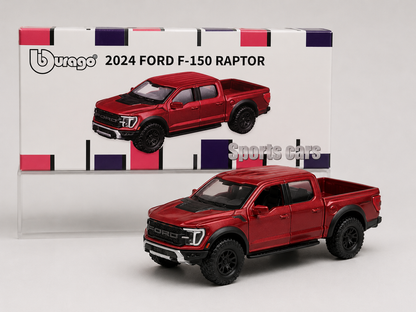 Bburago 2024 FORD' F-150 RAPTOR 1:64 Scale