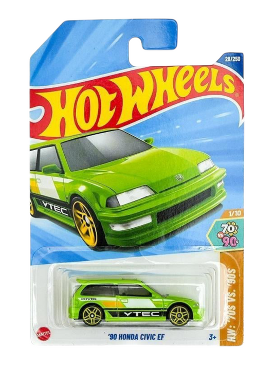 HotWheels 90 Honda Civic EF Imported Mainline 1:64 Scale HYX90-N7C5