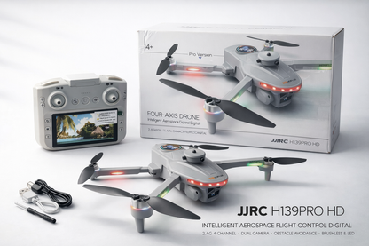 JJRC H139PRO HD Intelligent Aerospace Flight Control Digital 2.4G 4 Channel Dual Camera Obstacle Avoidance Brushless and Led Light Four-Axis RC Drone