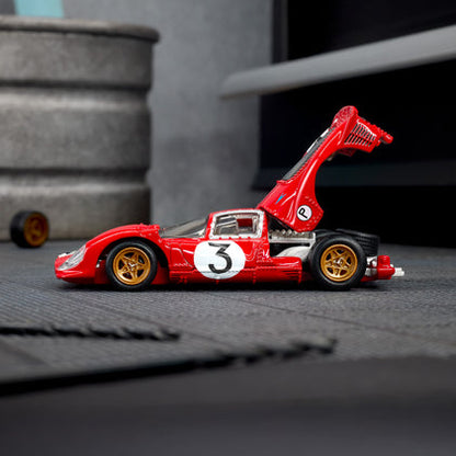 Hotwheels elite 64 1967 ferrari 330 p4 imported premium rlc 1:64 Scale (with protector)JCP47