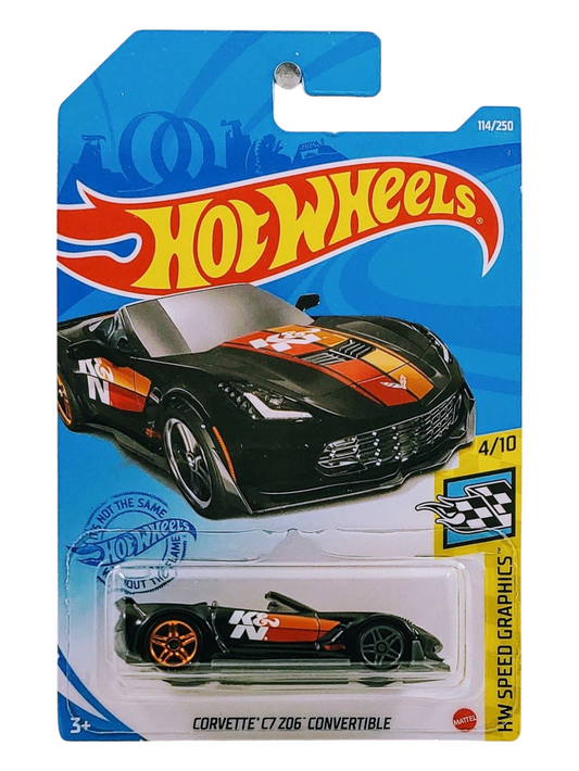 HotWheels Corvette C7 Z06 Convertible Imported Mainline 1:64 Scale