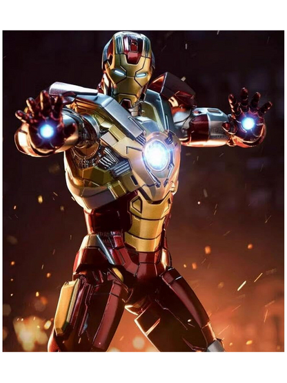 ZD Toys Marvel Studios The Infinity Saga Iron Man 3 MK17 Action Figure 1:10 Scale (Size-7 Inch)