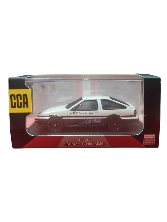 CCA Toyota ae86 sprinter Die-cast scale model car 1:55 Scale with acrylic case