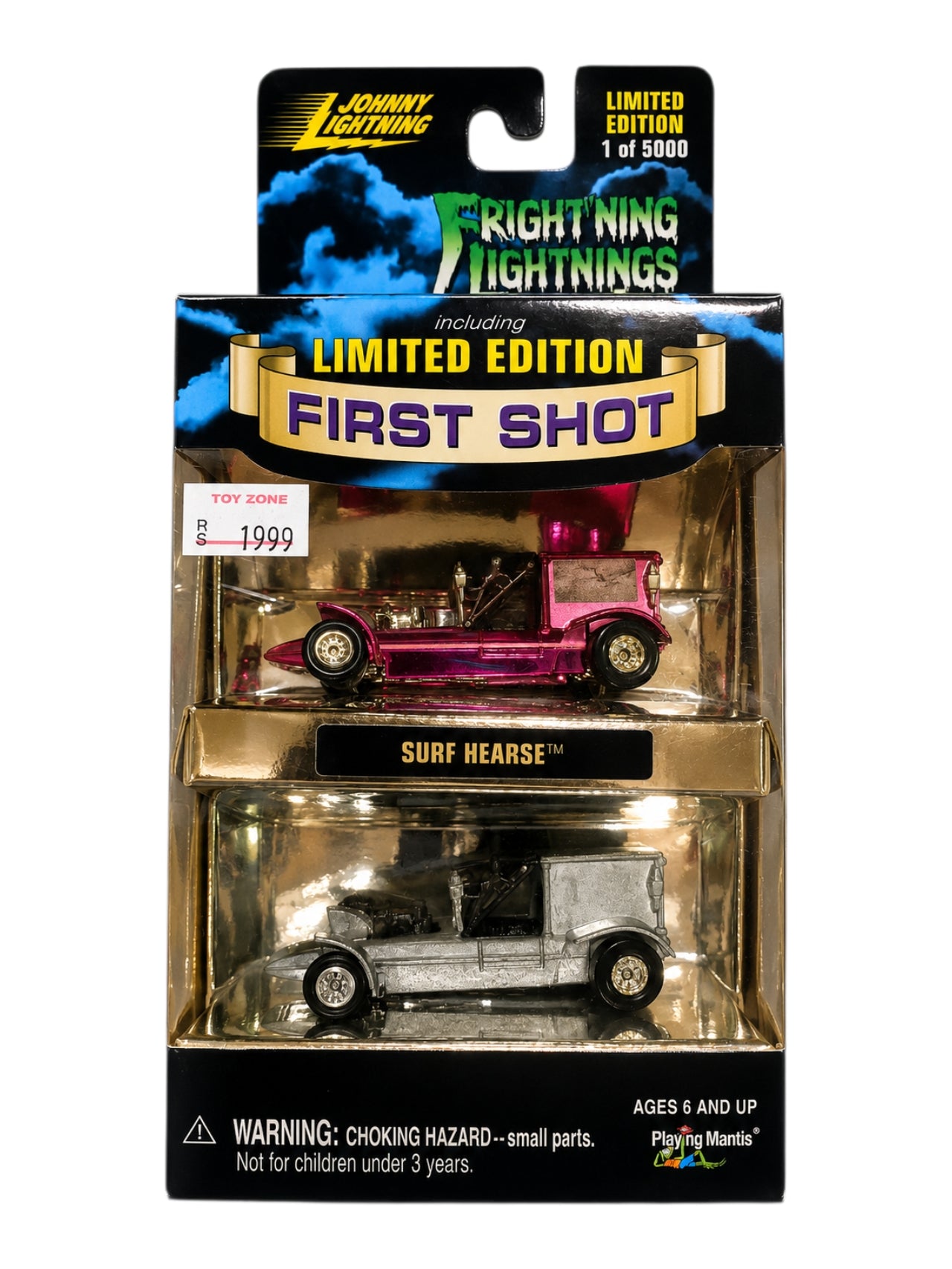Johnny Lightning Fright Ning Lightnings First Shot 'Undertaker / Surf Hearse Imported 1:64 Scale