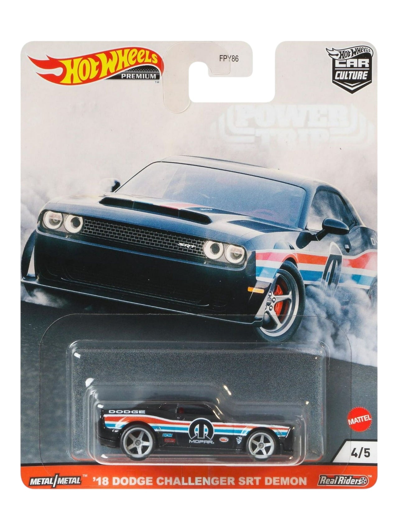 HotWheels 18 Dodge Challenger SRT Demon Imported Premium 1:64 Scale