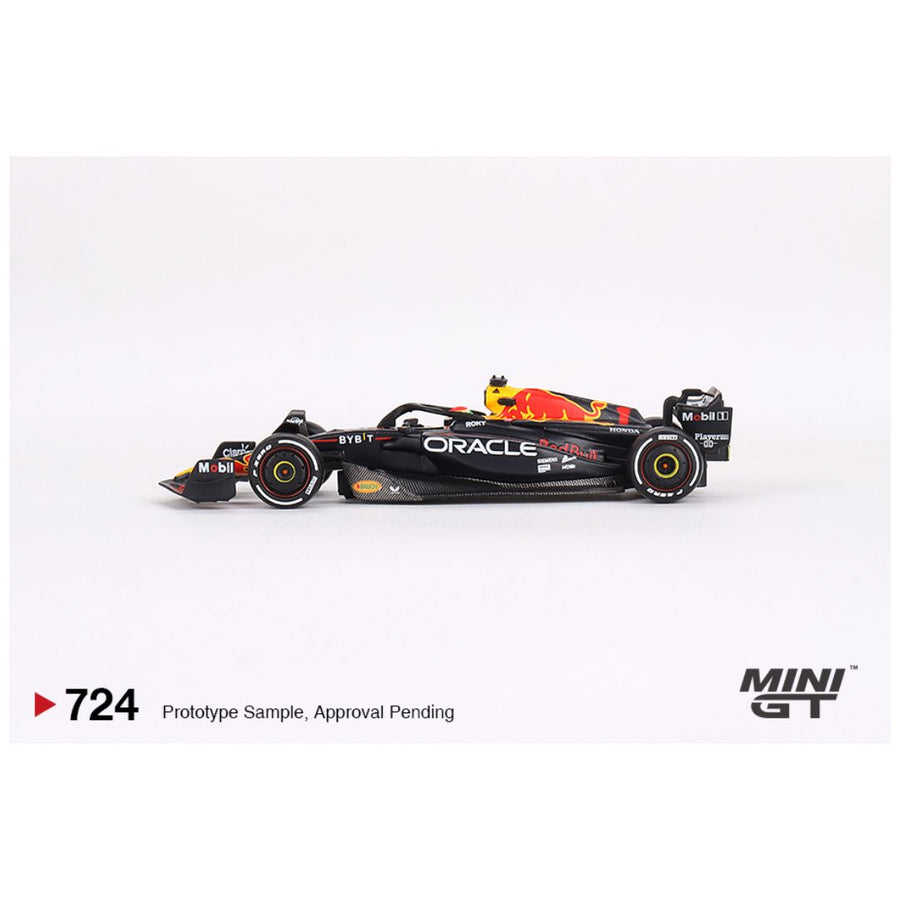Mini GT #724: Oracle Red Bull Racing RB19 #1 Max Verstappen 2023 1:64 Scale