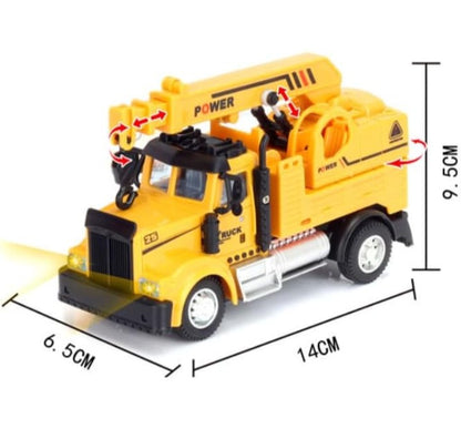 YP TOYS 1:64 Scale Mini RC Construction Truck – Remote Control Heavy Duty Utility Truck with Light 4 Channel