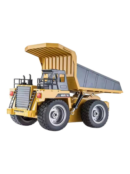 Huina Toys 1533 Remote Control Dump Truck 9 Channel Including Rechargeable battery 360°Direction 2.4Ghz Frequency 1:18 Scale