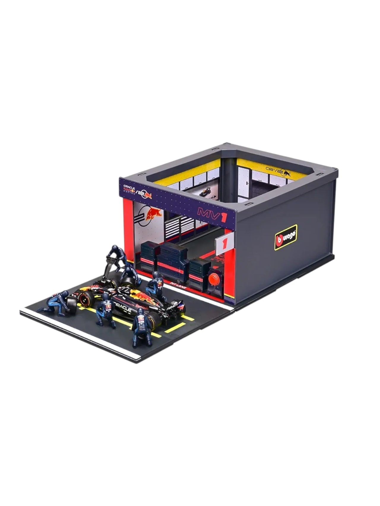 Bburago 2024 formula 1 (f1) pit pass max Verstappen no 1 1:43 scale