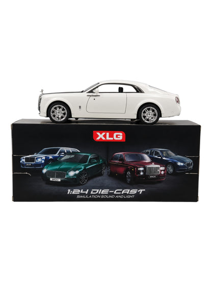XLG Rolls-Royce 1:24 Scale Luxury Coupe Die Cast Model Car | Openable Doors | Light & Sound | Pull Back Action