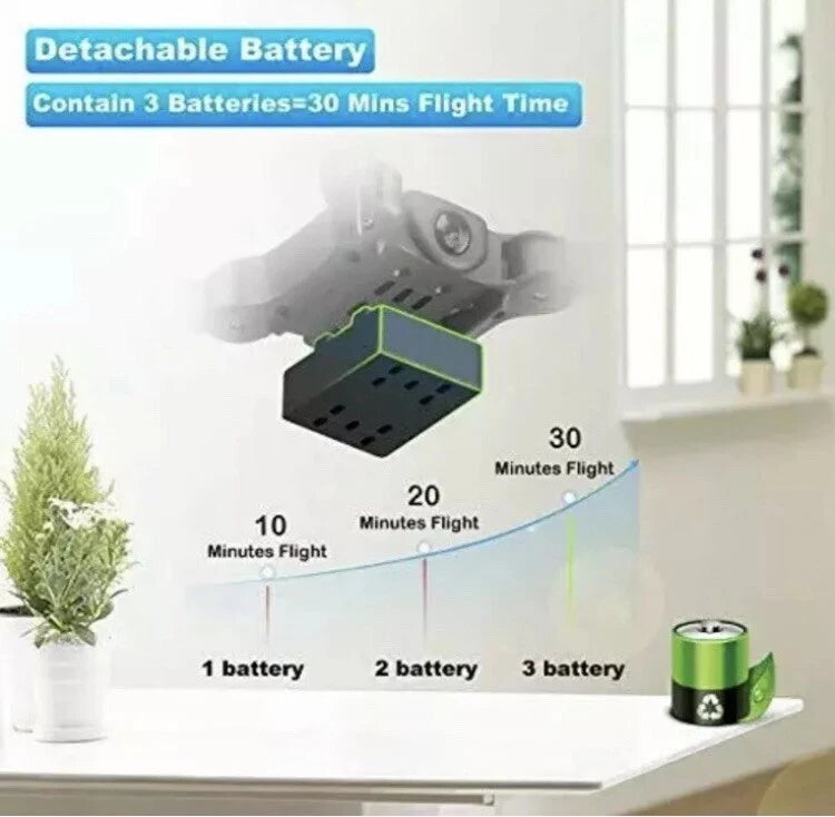 4DRC V2 Mini Drone : RC Foldable Nano Drone Pocked Quadcopter Remote Control