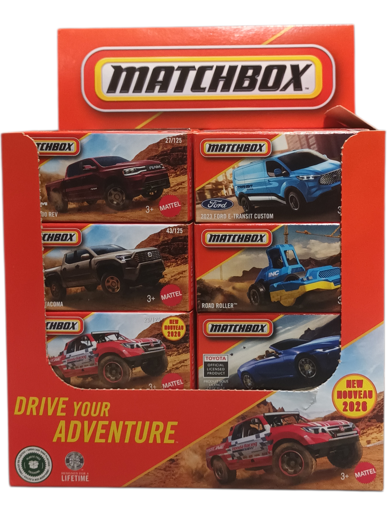 Matchbox Power Grabs new nouveau 2026 set if i 24 car's Imported Mainline 1:64 Scale