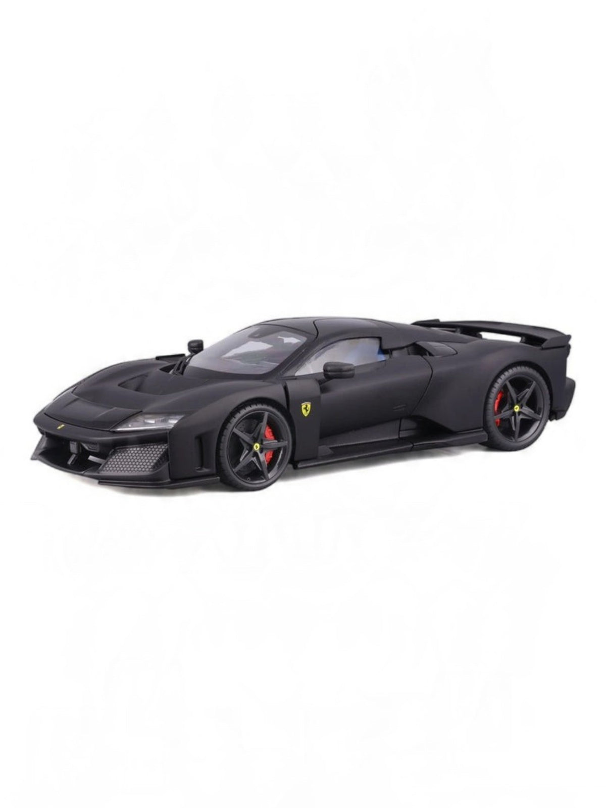 Bburago Ferrari F80 Matte Black 1:24 Scale Diecast Model Car with Acrylic Case