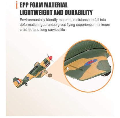 XK 2.4GHz 4CH RC P-40 Fighter Aircraft – 3D/6G Switchable, 6-Axis Gyro Stabilization, Beginner-Friendly, Aerobatic Flight & High-Altitude Flying (approximately 500 feet)