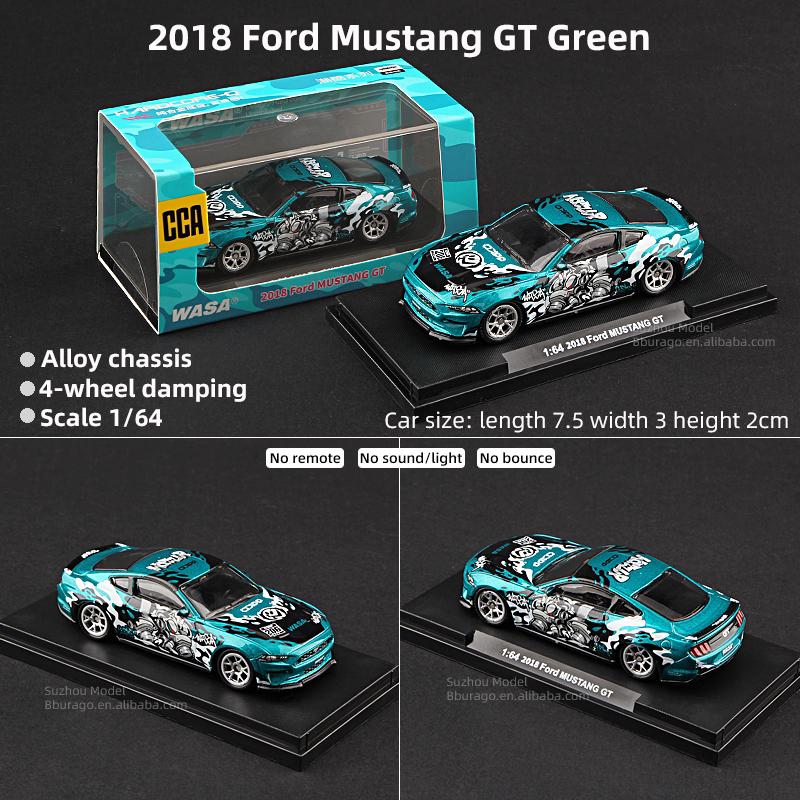 CCA 2018 ford mustang gt 1:64 Scale (with acrylic case)
