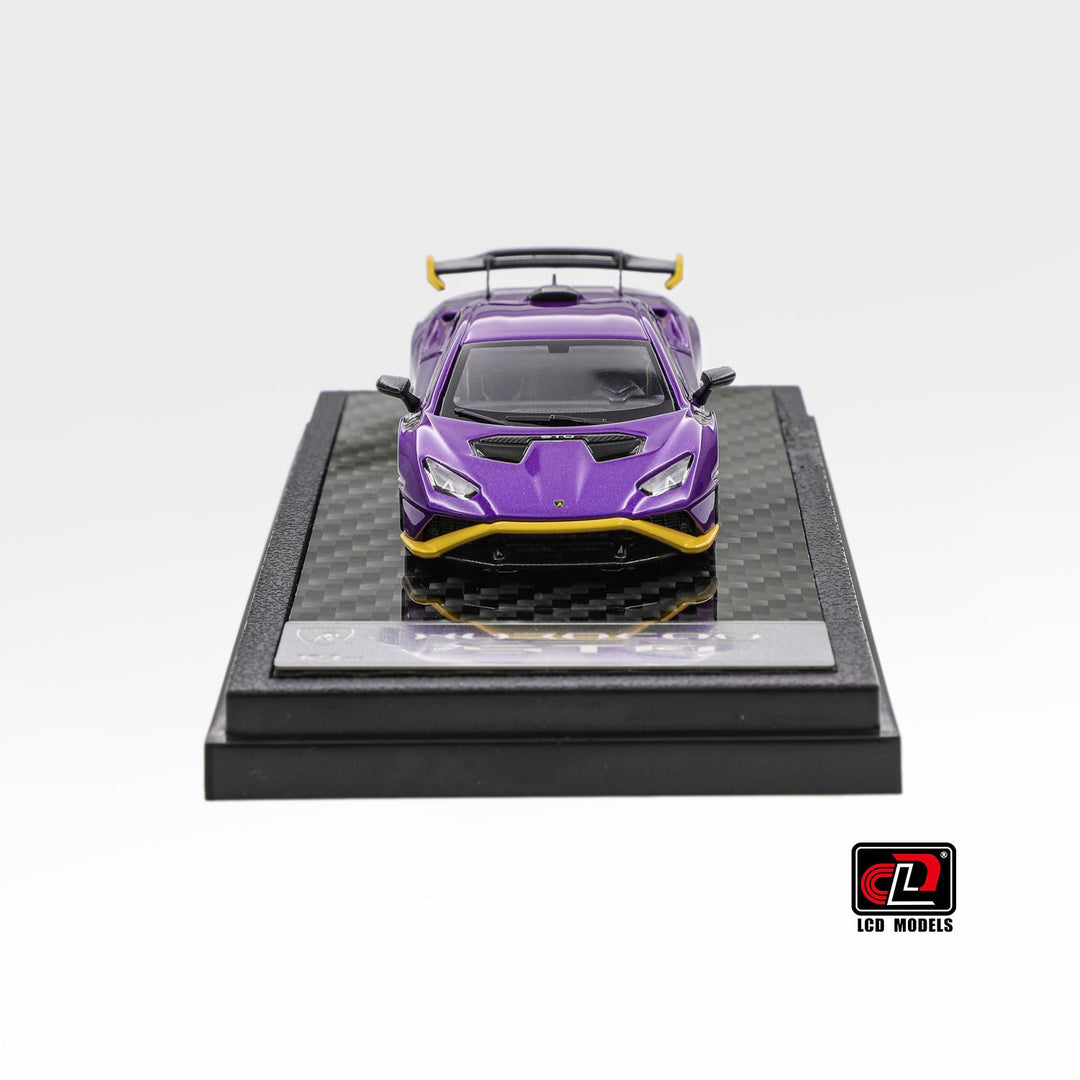 LCD Model Lamborghini Huracan STO Die-Cast Model Premium 1:64 Scale LCD64043-PU(Purple)