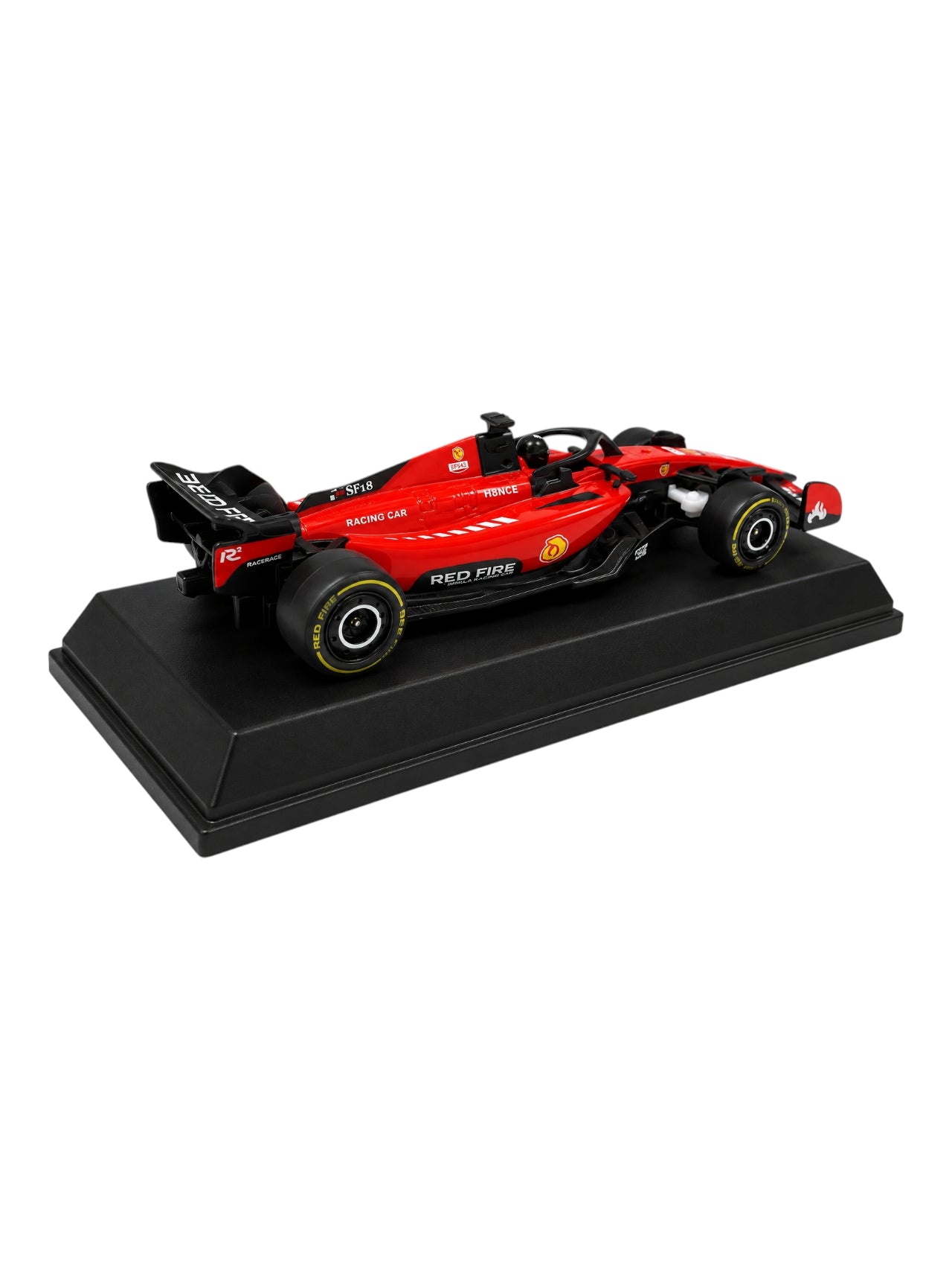 MOKA 1:64 Scale RC  Racing Car with Remote Control | 2.4GHz Rechargeable Racing Car | Black and Red Edition
