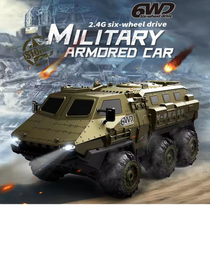 V-Guard Six-Wheel Drive Military Armored Remote Control (RC) Vehicle 1:16 Scale