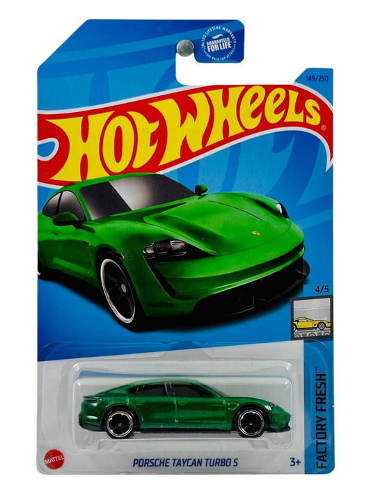 HotWheels Porsche Taycan Turbo S Imported Mainline 1:64 Scale (Card Damaged)