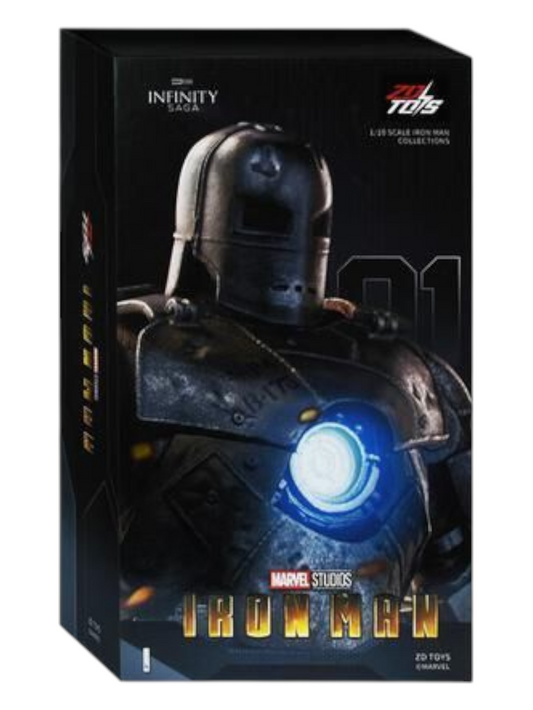 ZD Toys Marvel Studios The Infinity Saga Iron Man MK1 1:10 Scale Iron Man Collections (Size-7 Inch)