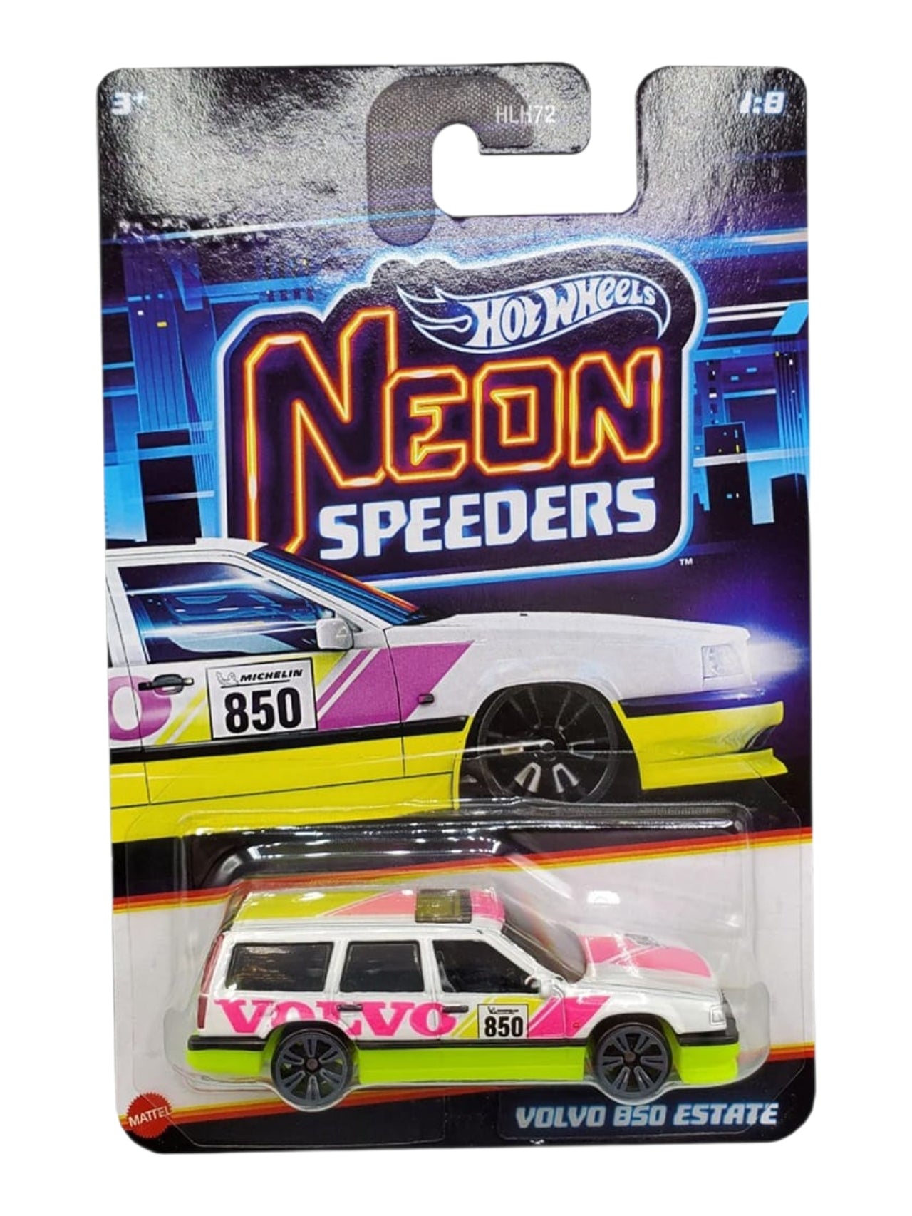 HotWheels Neon Speeders Set of 10 Mini Cars In Box Imported 1:64 Scale ( HLH72-955F )