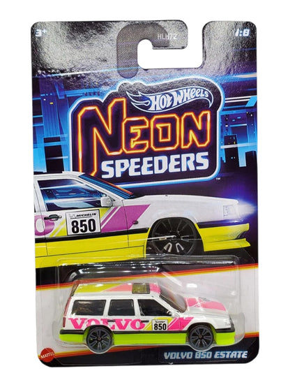 HotWheels Neon Speeders Set of 10 Mini Cars In Box Imported 1:64 Scale ( HLH72-955F )