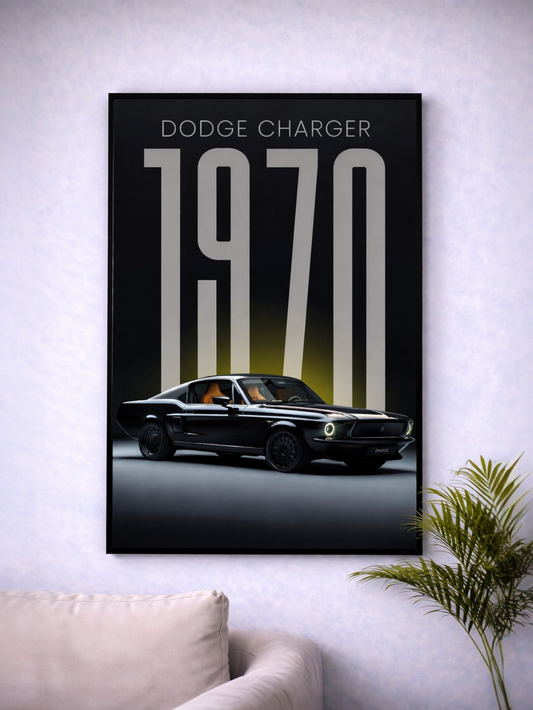 DODGE CHARGER 1970 | MUSCLE CARS #16 | CAR POSTER (A4 Size)