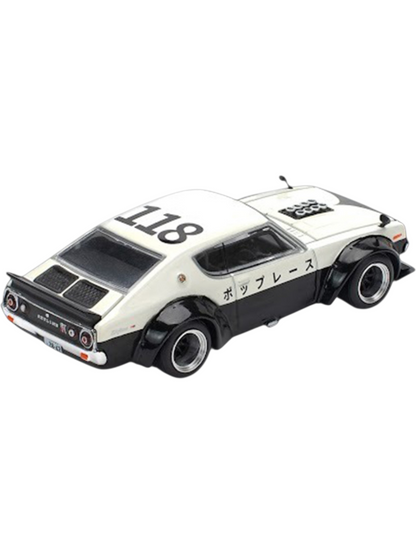 POP RACE Nissan Skyline KPGC110 Kenmeri 1:64 Die-Cast Car Model | PR64-252