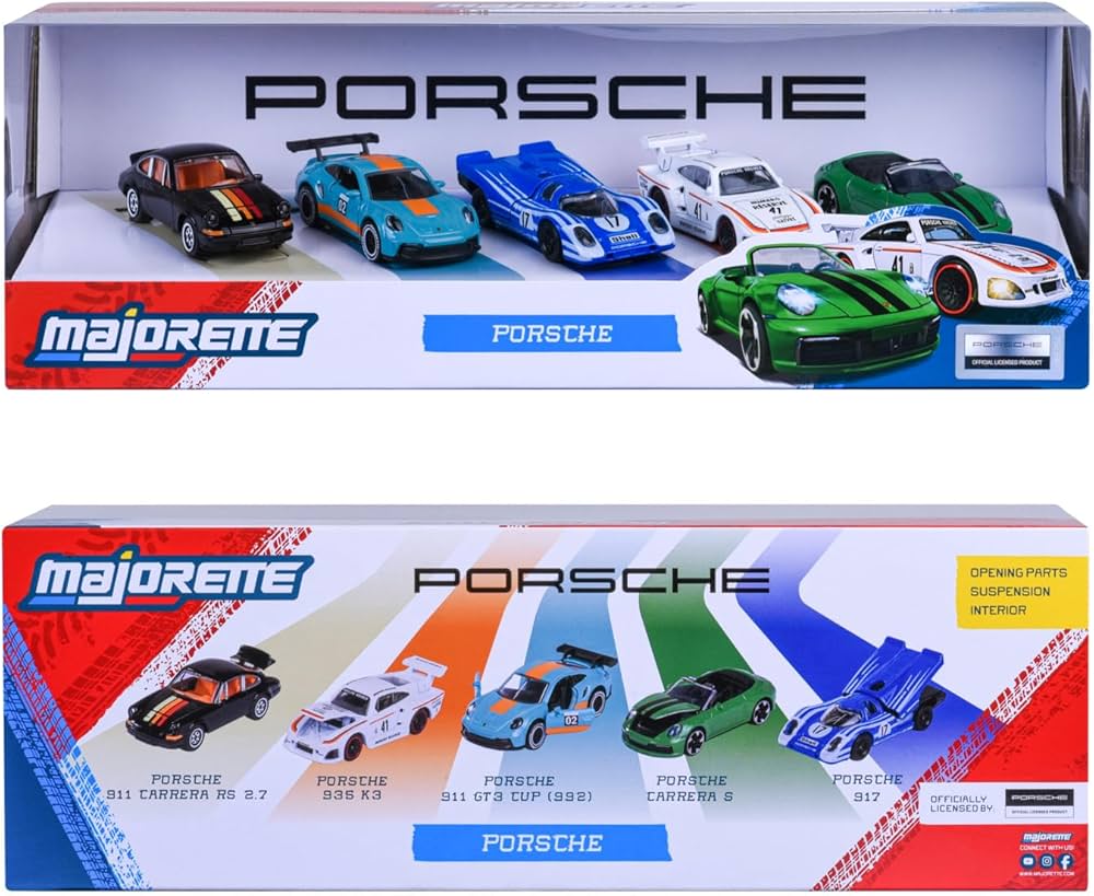 Majorette porsche premium car opening parts suspension 1:64 Scale 8502105002