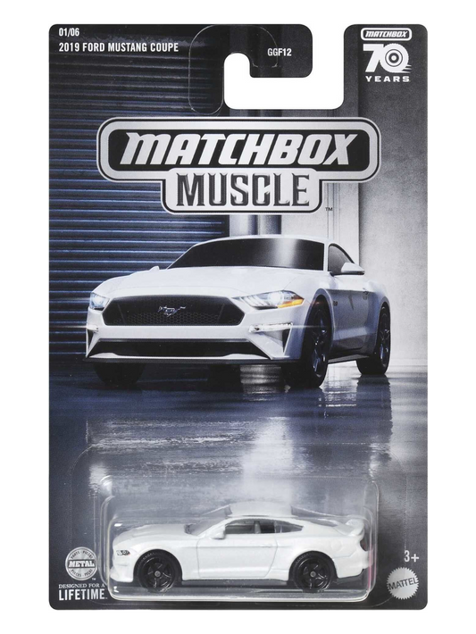Matchbox Muscle Series 2019 Ford Mustang Coupe 70 Years 1:64 Scale