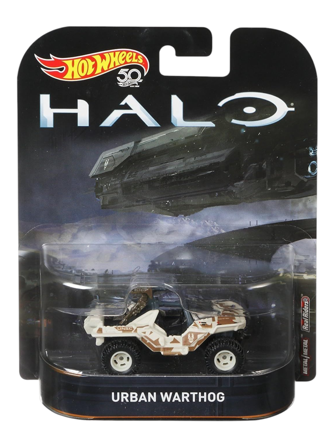 HotWheels 50th Anniversary Halo Urban Warthog Imported premium 1:64 Scale (Card not Mint)