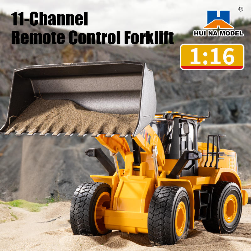 Huina Toys 1552 RC Loader 11 Function 1.87kg Remote control Power Rechargeable battery 3.7V 900mAh Play Time More Than 30 Minutes 2.4Gh 1:16 Scale USB Charger .