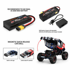 MJX Hyper Go H18P 1:18 Ford Bronco R Brushless 4WD RC remote control playbackRock Crawler