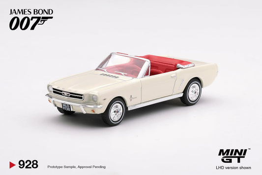 Pre Order Mini GT 928 Ford Mustang Convertible 1964 "Goldfinger" / English Blister Packaging – 1:64 (Pre-Order Dispatch Mar.2027)