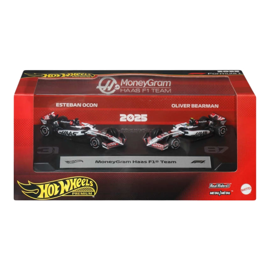 Hotwheels 2025 formula 1 (f1) money gram haas f1 team 1:64 Scale