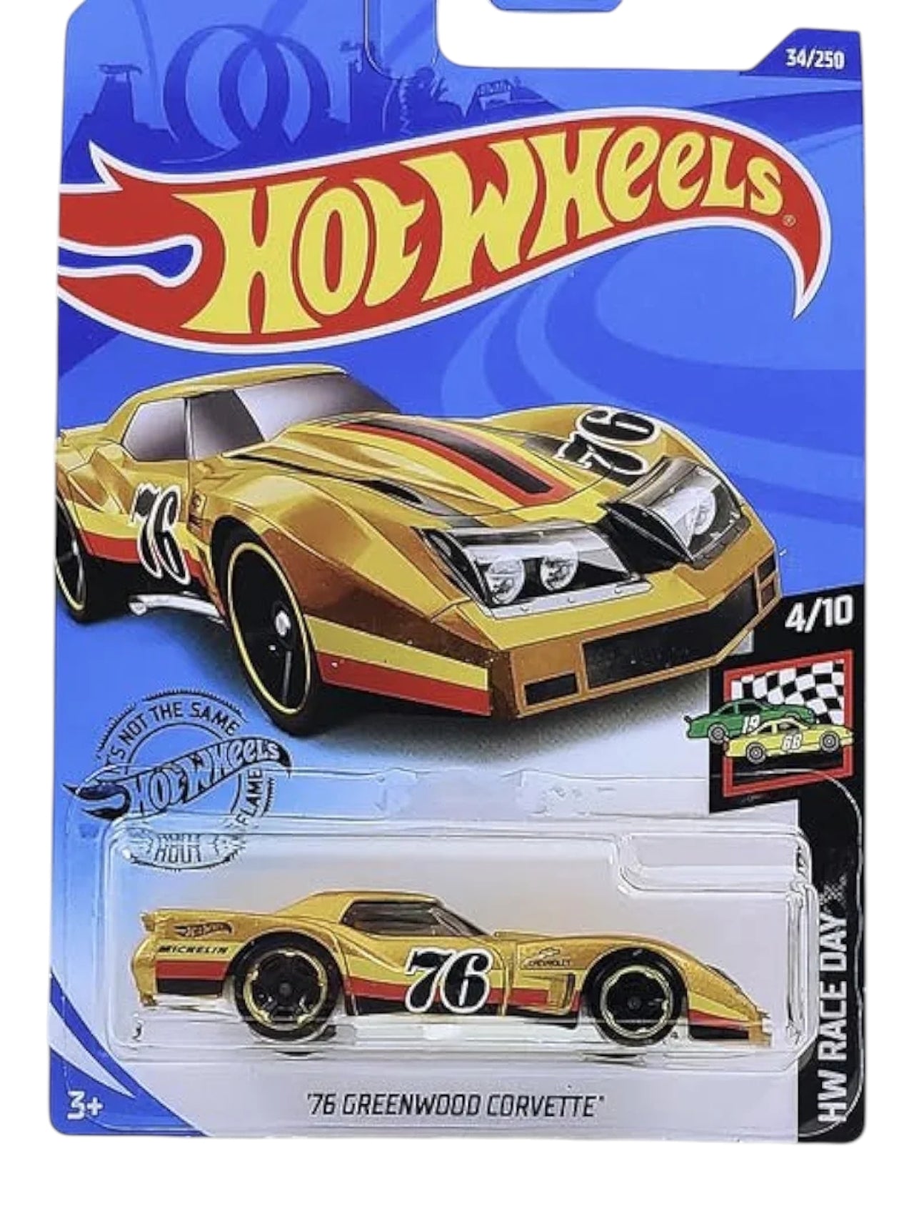 Hot Wheels '76 greenwood corvette imported mainline 1:64 Scale