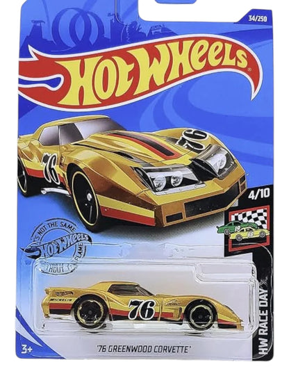 Hot Wheels '76 greenwood corvette imported mainline 1:64 Scale