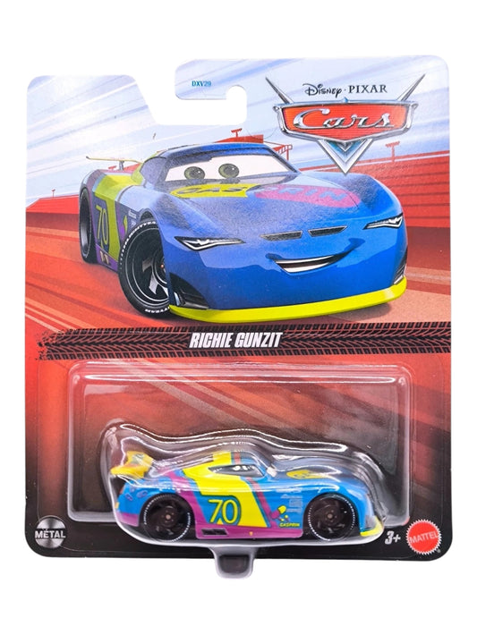 Disney Pixar Cars Richie Gunzit Die-Cast Car | Metal Body | 1:64 Scale | Mattel Collectible Toy