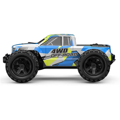 Mjx Hyper Go 18208 High Speed 4WD with 2.4 GHz Remote Control, 4X4 Waterproof Off-Road Truck with Two Rechargeable Batteries and Two car Bodies,1/18 Scale All Terrain RC Cars 35km/h