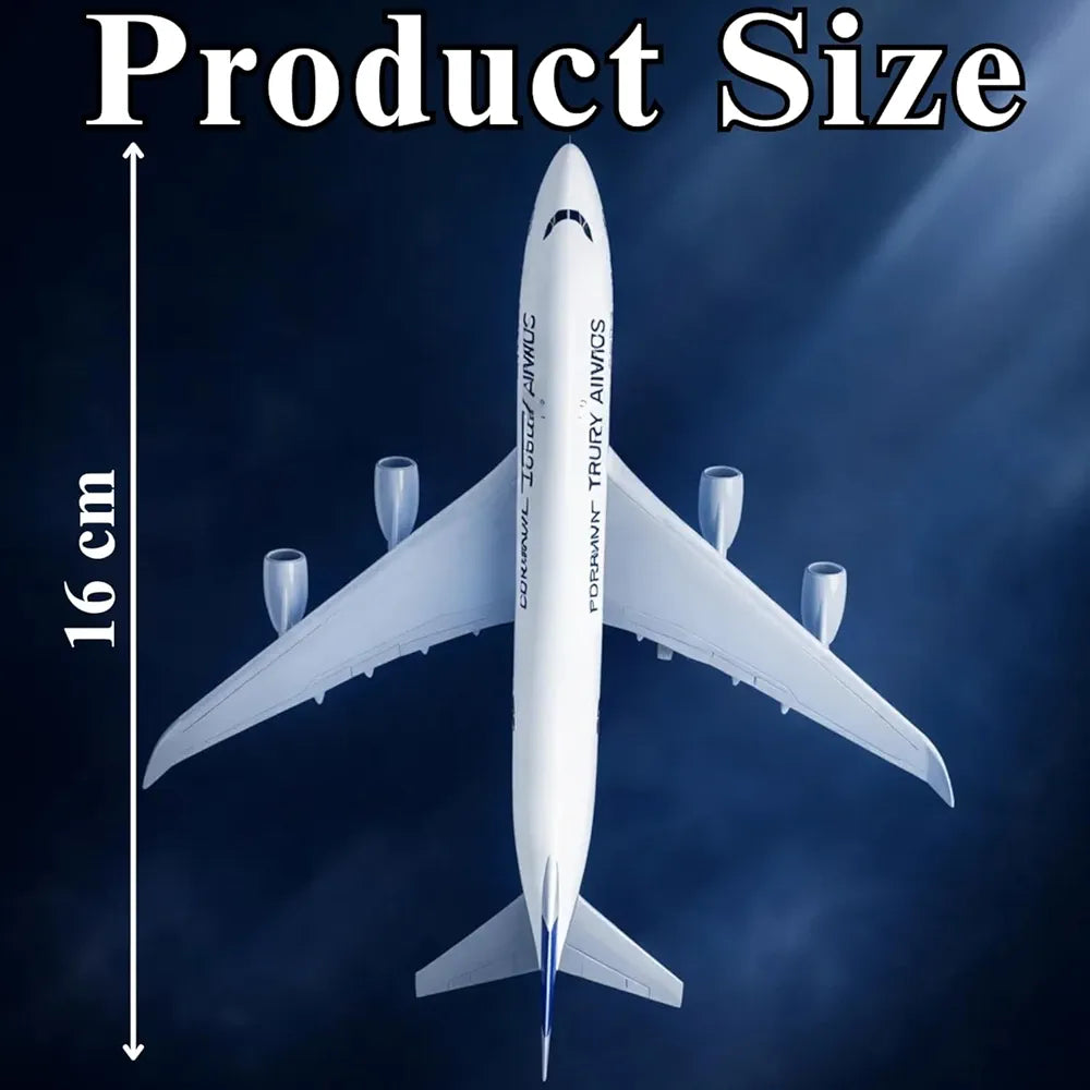 Aircraft Model Western Era Kuwait Airways B747 1:300 Scale Model | 16cm Metal  Airplane (Code 129)