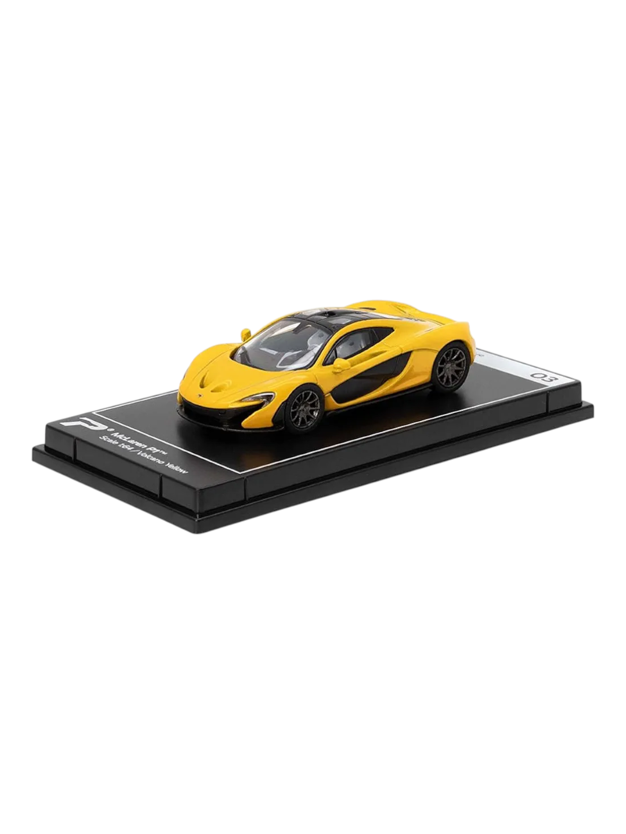 Postercars Hypercar League Collection Mclaren p1 1:64 Scale / Yellow Volcano (No 03)