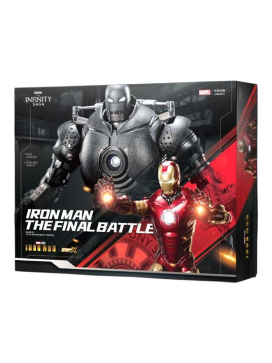 Marvel Studio ZD Toys Iron Man The Final Battle MK & Iron Monger Set Figure 7 Inch 10th Anniversary