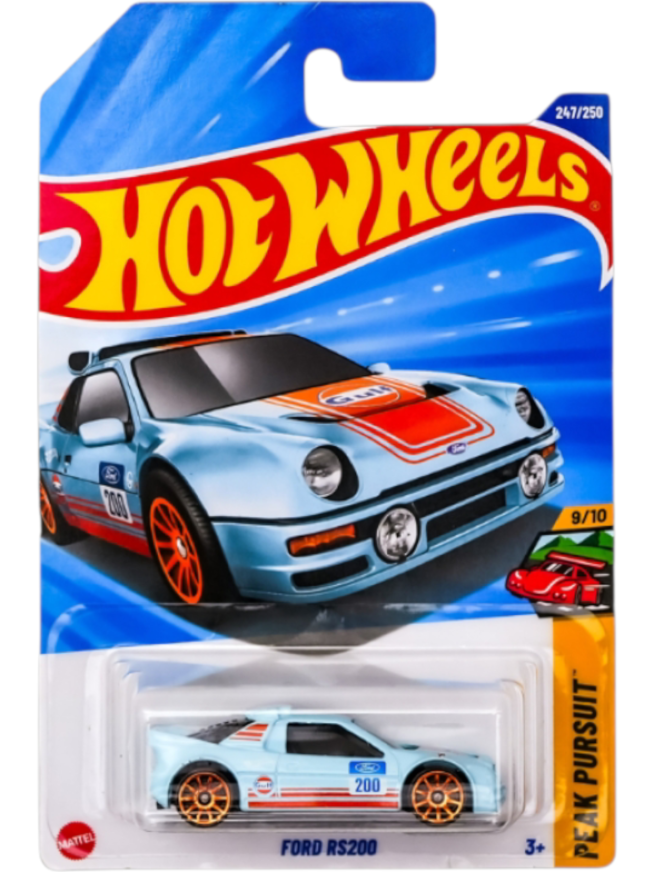 HotWheels Ford RS200 Imported Mainline 1:64 Scale JBB49-N7C5