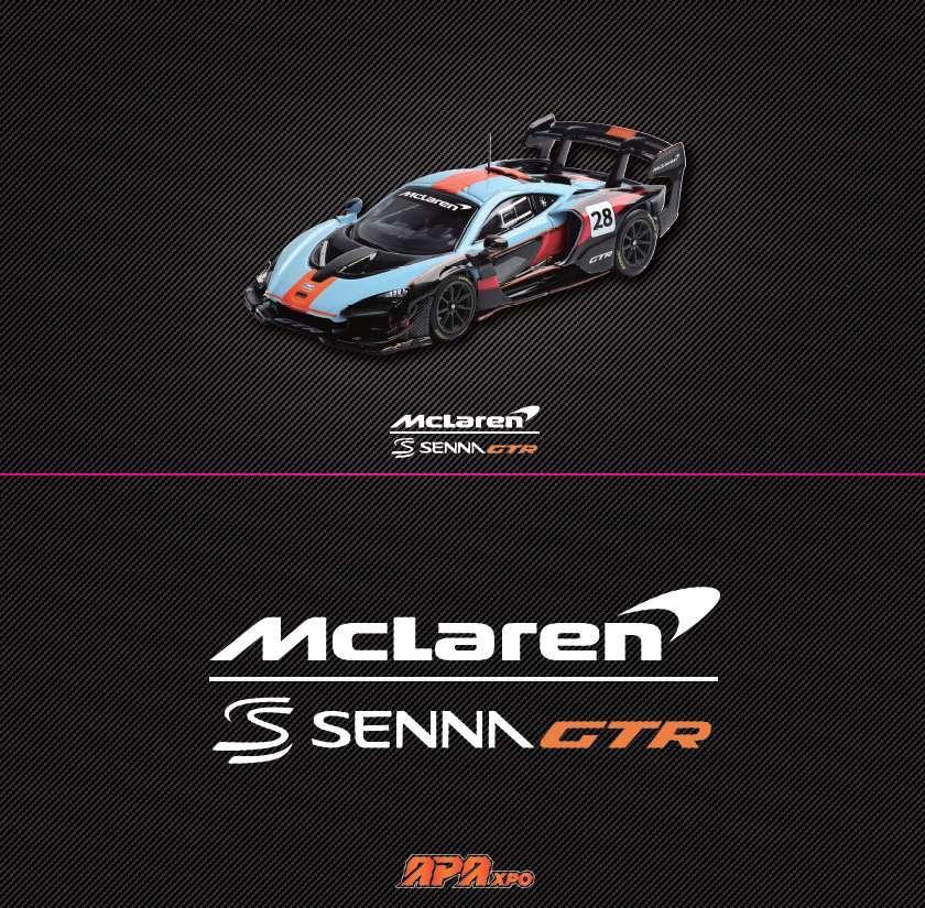LCD Models Mclaren Senna GTR Golf Livery Diecast Model Imported 1:64 Scale