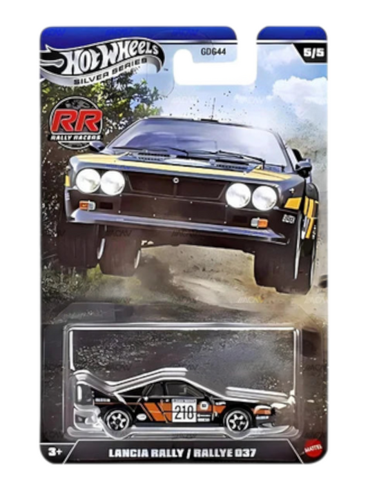 HotWheels Silver Series "Lancia Rally / Rallye 037 Imported Mainline 1:64 Scale Card Art