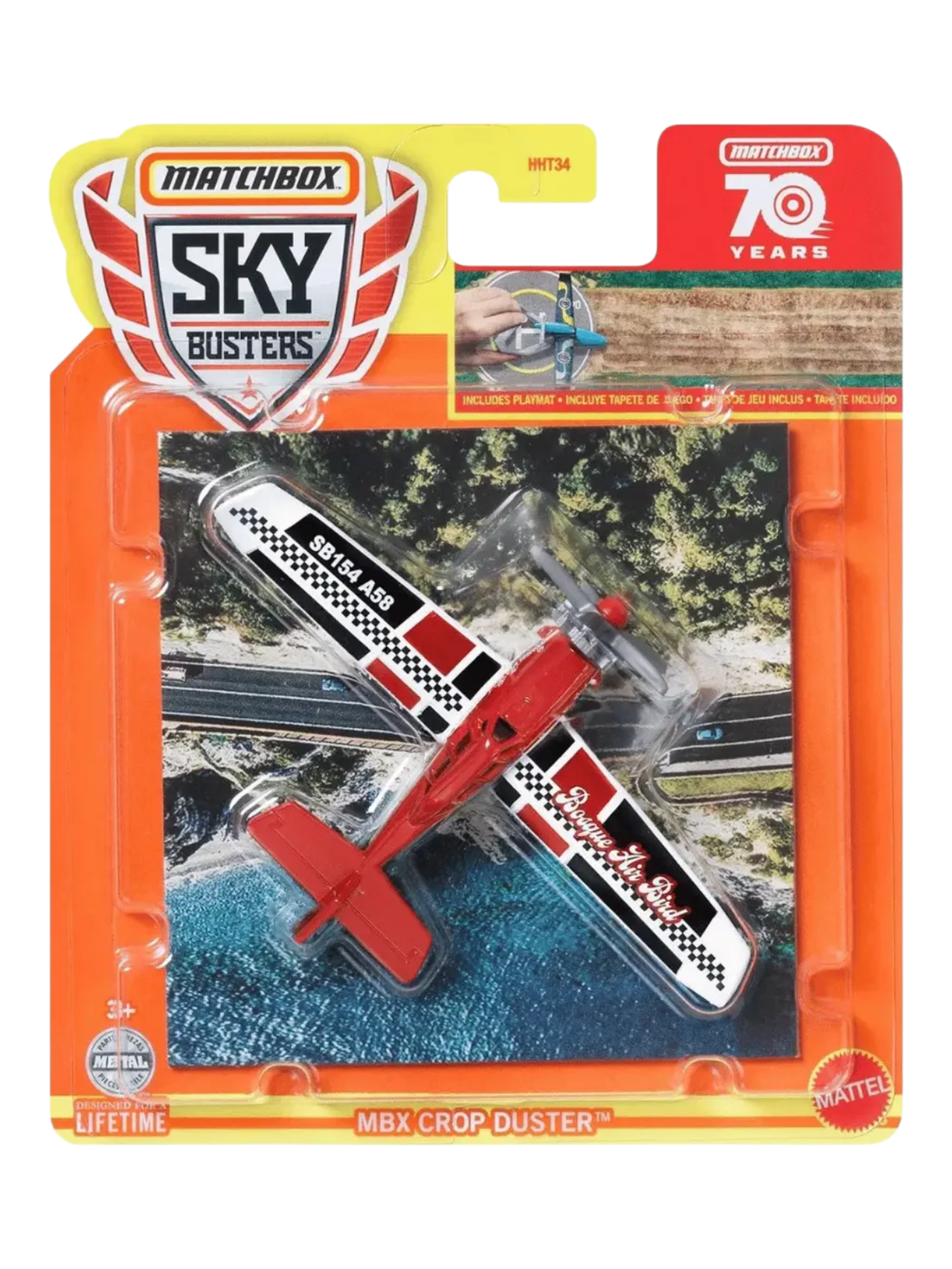 Matchbox Sky Busters 70 years 'MBX Crop Duster' Imported 1:31 Scale Airplane