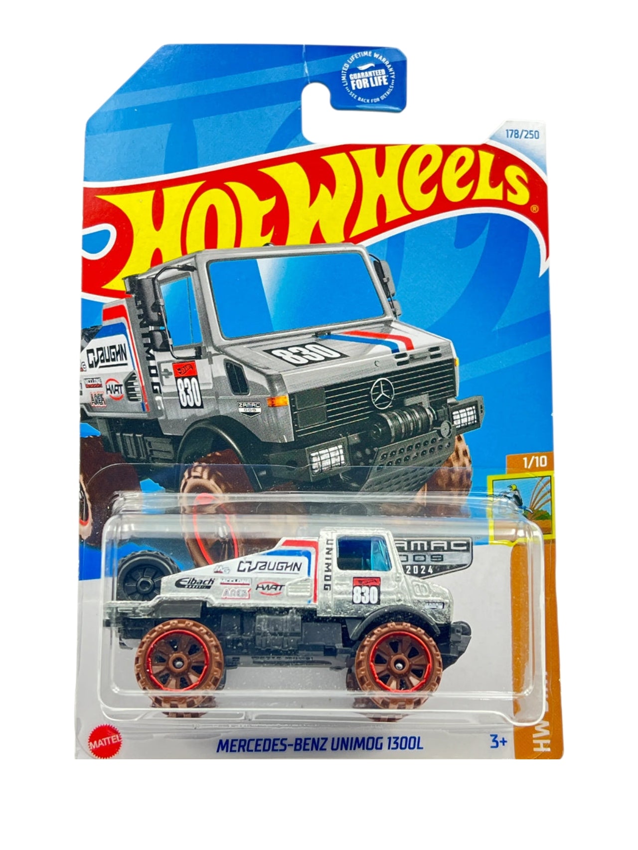 HotWheels Mercedes-Benz UNIMOG 1300L Imported Mainline 1:64