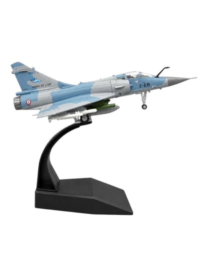 Amer Com Mirage 2000 Fighter Jet Model 1:100 Scale Die-Cast Military Aircraft with Display Stand | French Air Force Dassault Mirage 2000 Collectible Plane Model