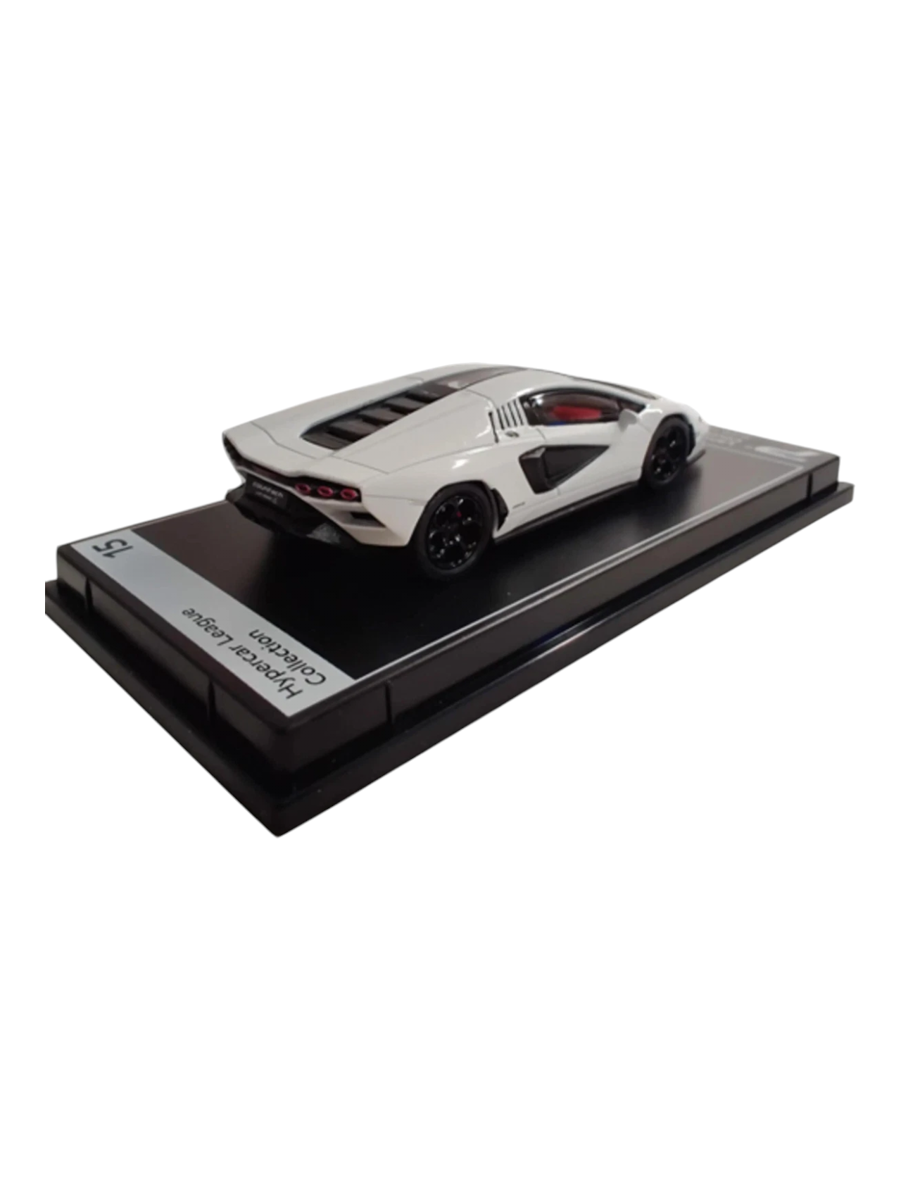 Postercars Hypercar League Collection Lamborghini  Countach LPI 800-4 1:64 Scale / Bianco Siderale (No 15)