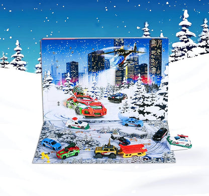 Majorette advent calendar premium 24 surprises ,8 Metal vehicles, 16 accessories 1:64 Scale 8504107000